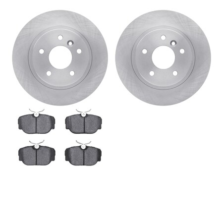 Dynamic Friction Co 6502-11060, Rotors with 5000 Advanced Brake Pads 6502-11060